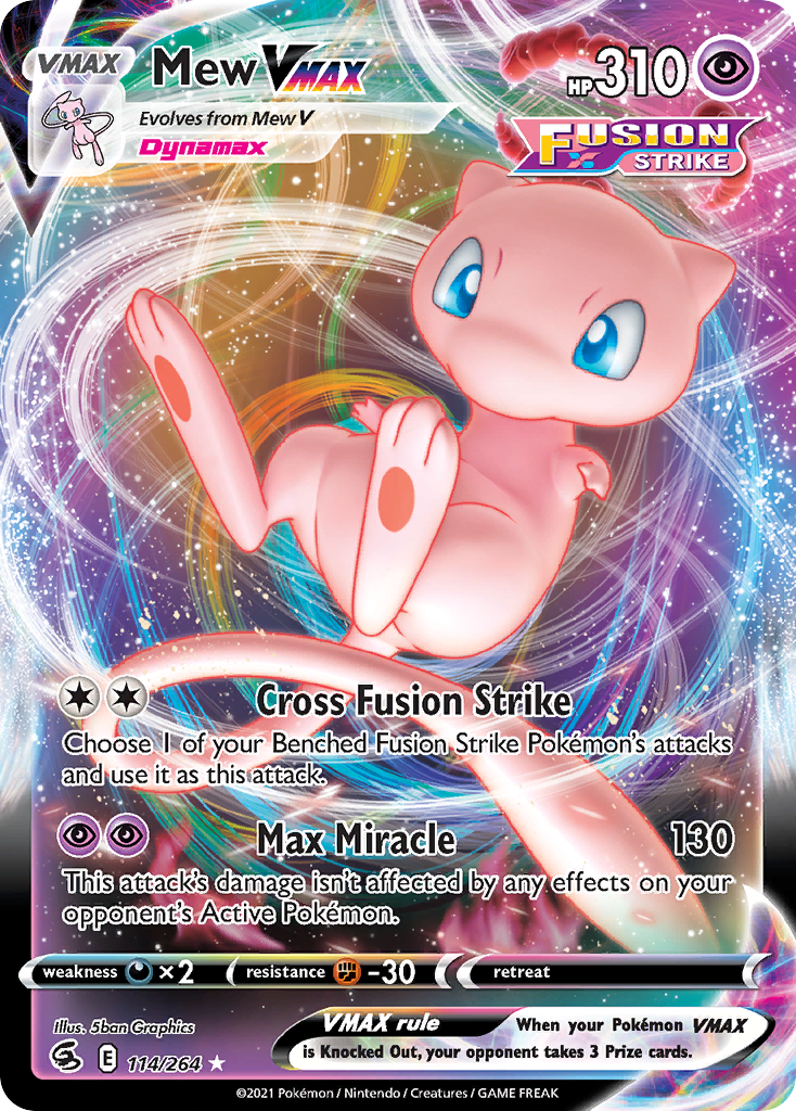 Mew VMAX card from Pokémon 